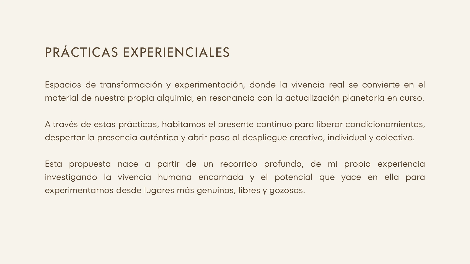 Prácticas experienciales