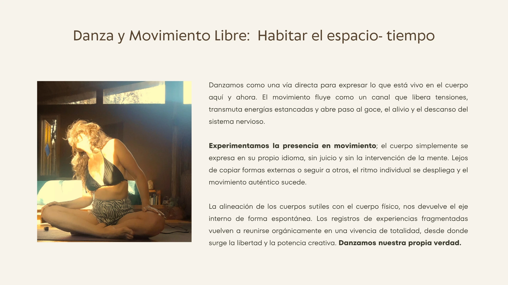 Danza y movimiento libre